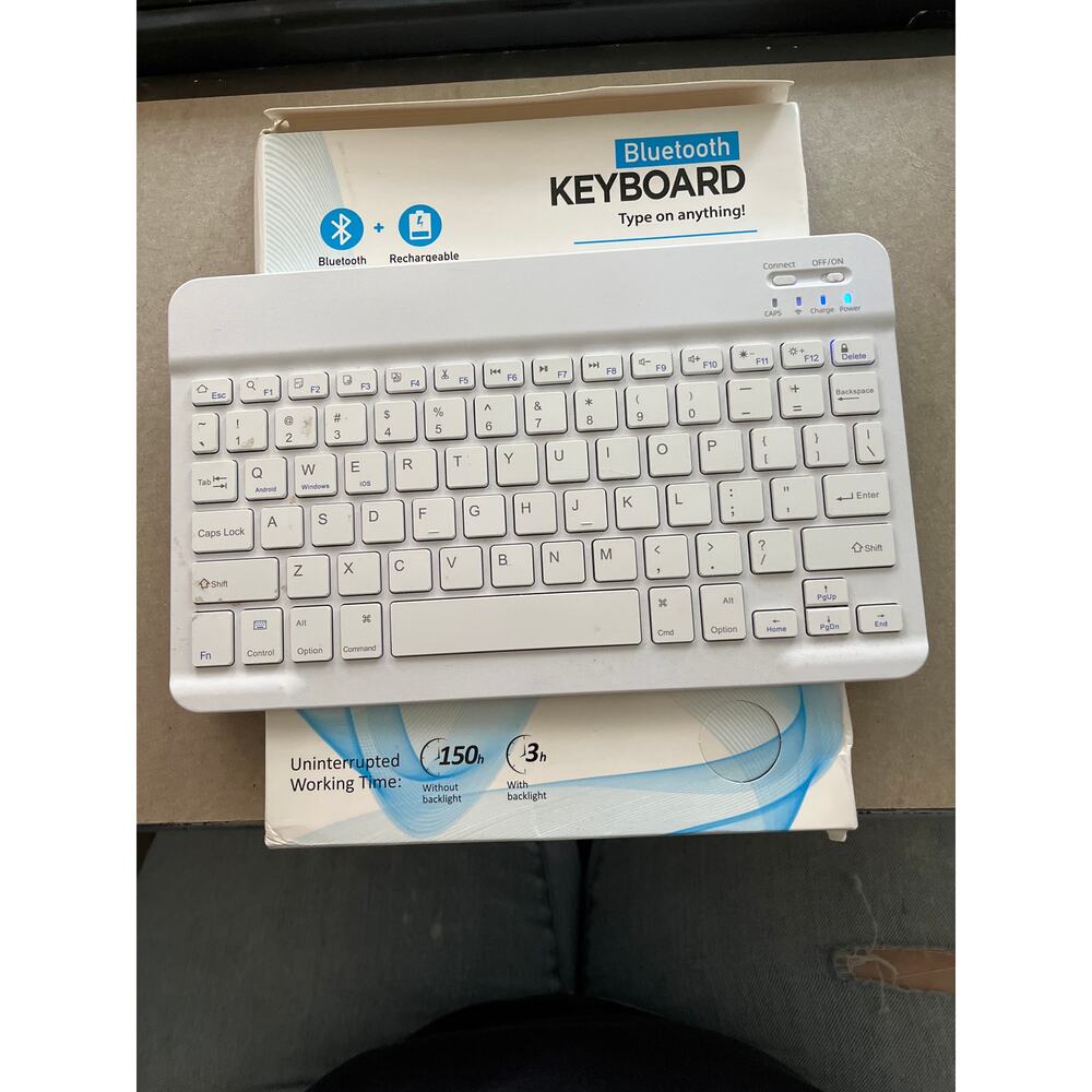 Bluetooth Keyboard 150 hours without light 
3 hours with backlight